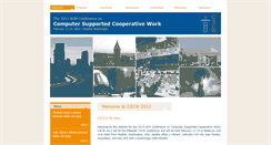 Desktop Screenshot of cscw2012.org